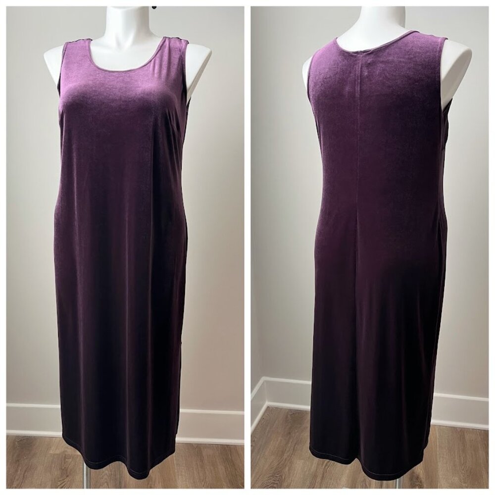 90s purple velvet dress